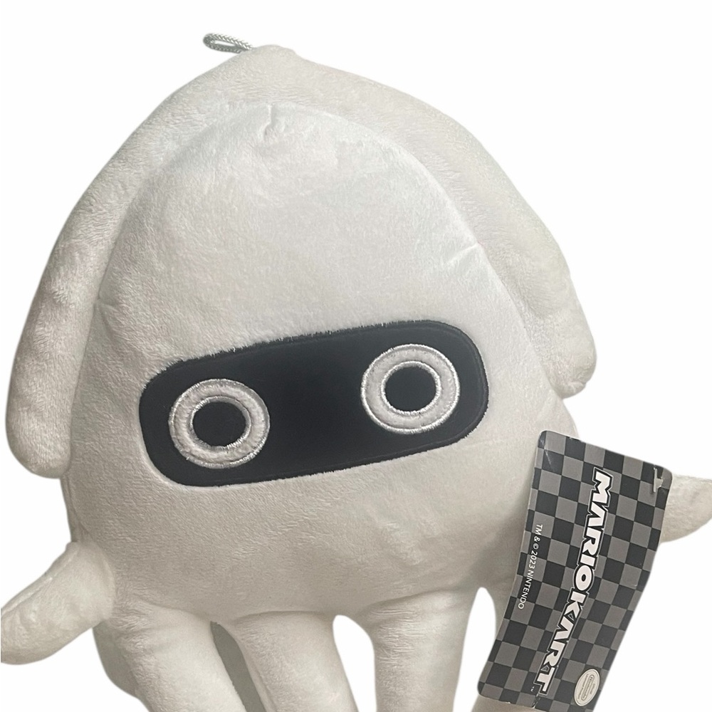 Club Mocchi Mocchi Nintendo Super Mario Mega Blooper Plush Stuffed Toy White 10” - Picture 6 of 10
